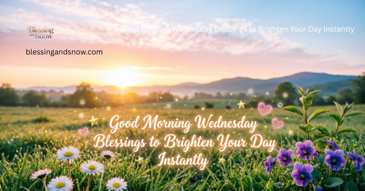 Good Morning Wednesday Blessings to Brighten Your Day Instantly