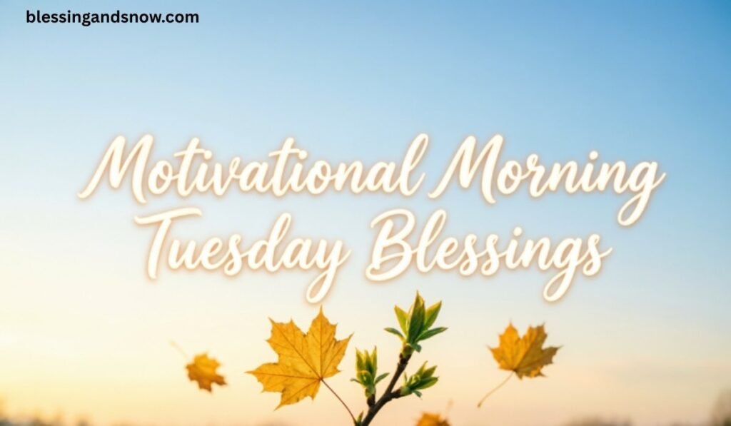 Motivational Morning Tuesday Blessings