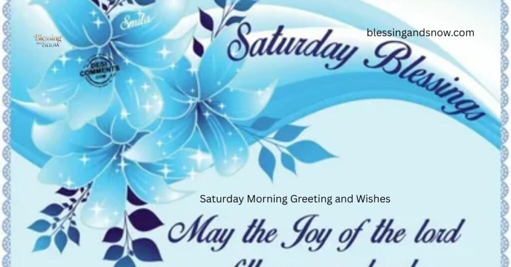 Saturday Morning Greeting and Wishes