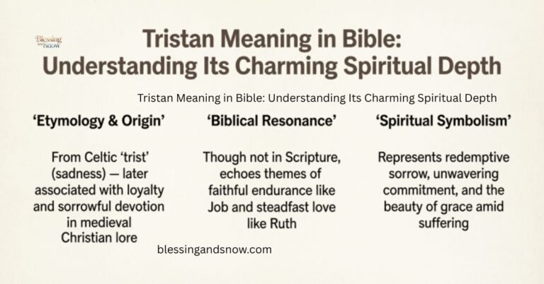 Tristan Meaning in Bible: Understanding Its Charming Spiritual Depth