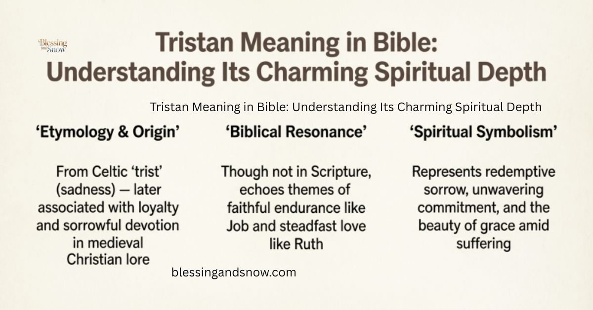Tristan Meaning in Bible: Understanding Its Charming Spiritual Depth