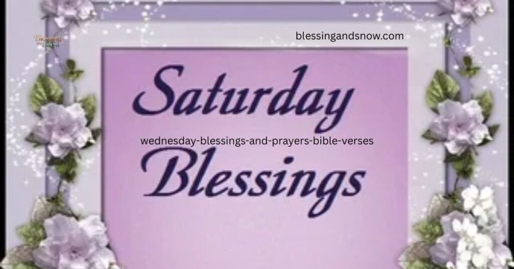 wednesday blessings and prayers bible verses