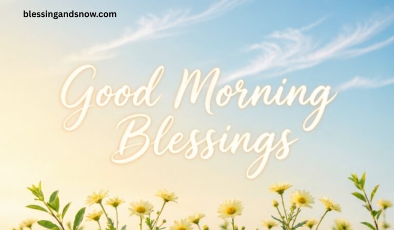 Good Morning Blessings