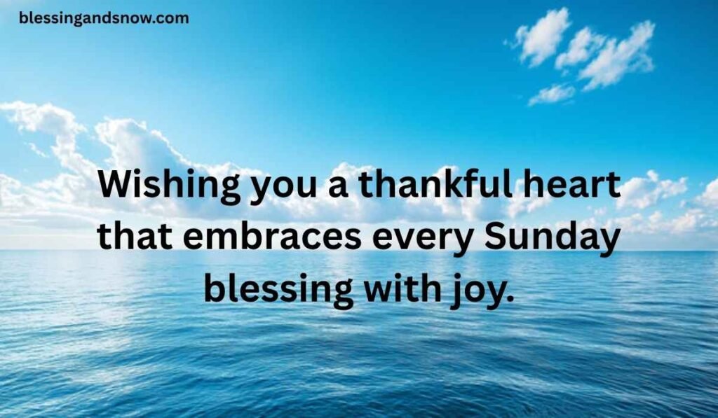 Thankful Sunday Blessings