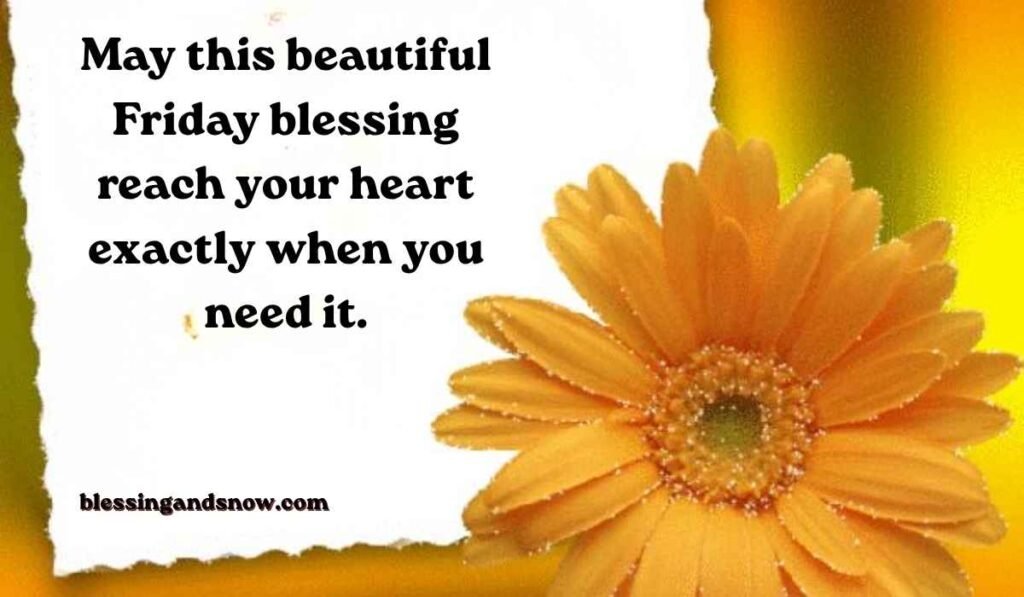 Beautiful Friday Blessings