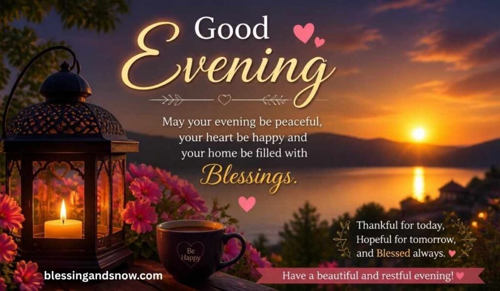 Beautiful Good Evening Blessings Images