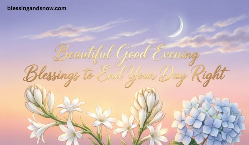Beautiful Good Evening Blessings to End Your Day Right