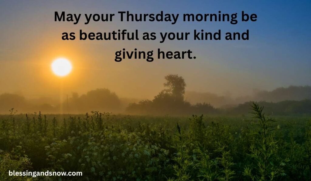 Beautiful Good Morning Thursday Blessings