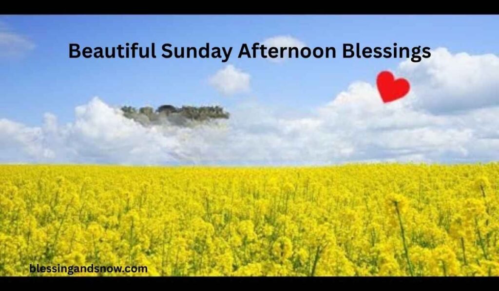 Beautiful Sunday Afternoon Blessings