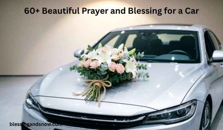 Blessing for a Car