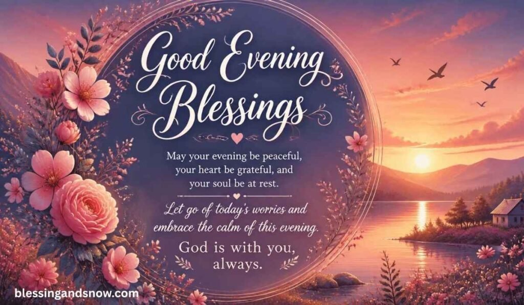 Inspirational Good Evening Blessings Quotes