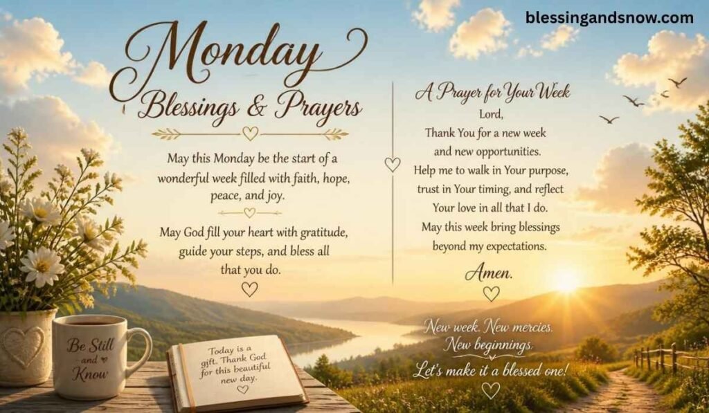 Inspirational Monday Blessings and Prayers