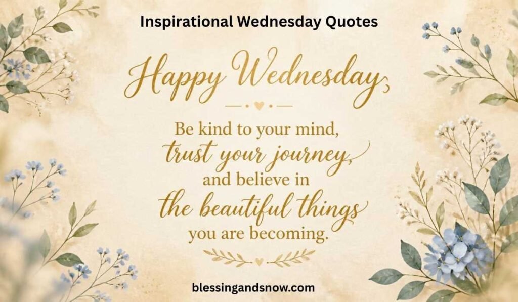 Inspirational Wednesday Quotes