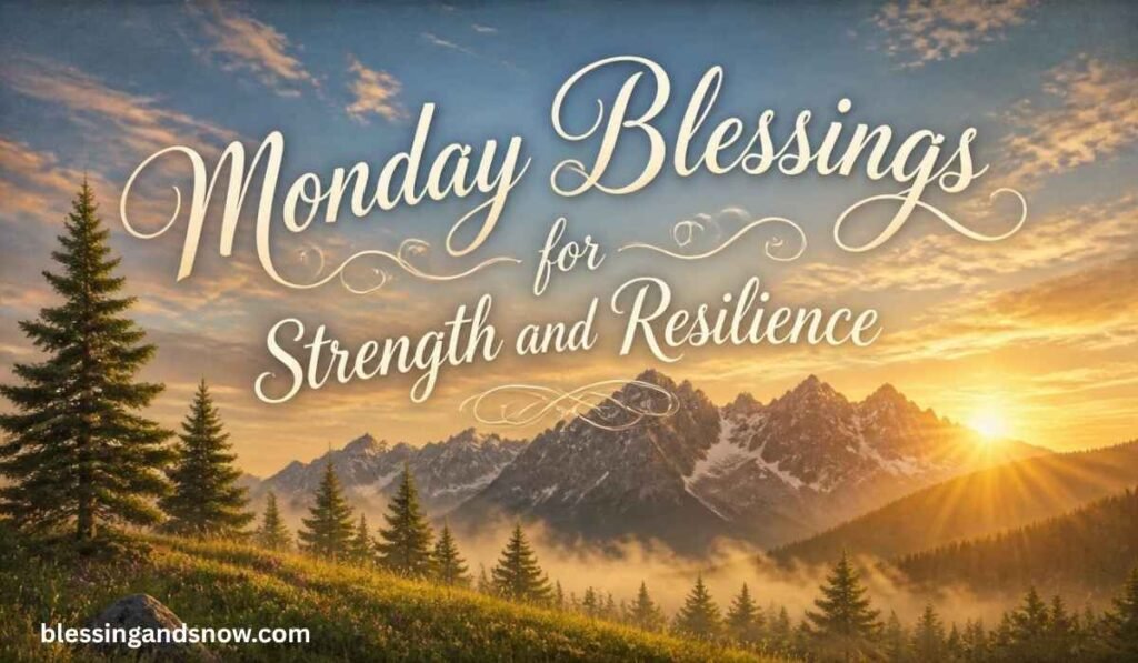 Monday Blessings for Strength and Resilience