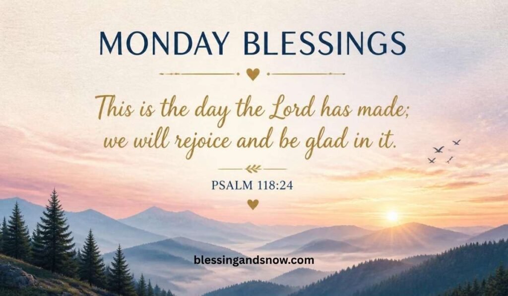Monday Blessings with Bible Verse Images