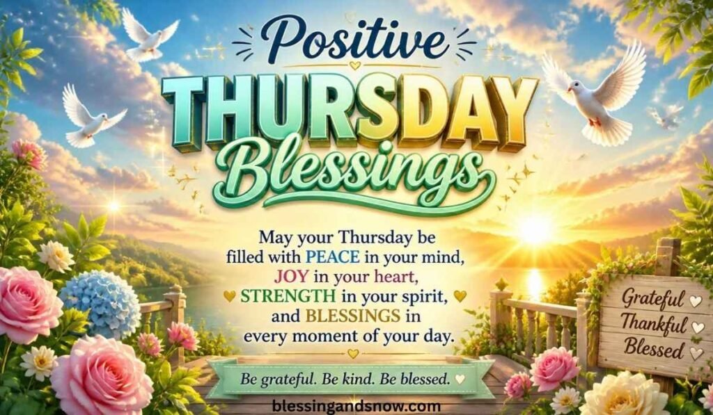 Positive Thursday Blessings Images