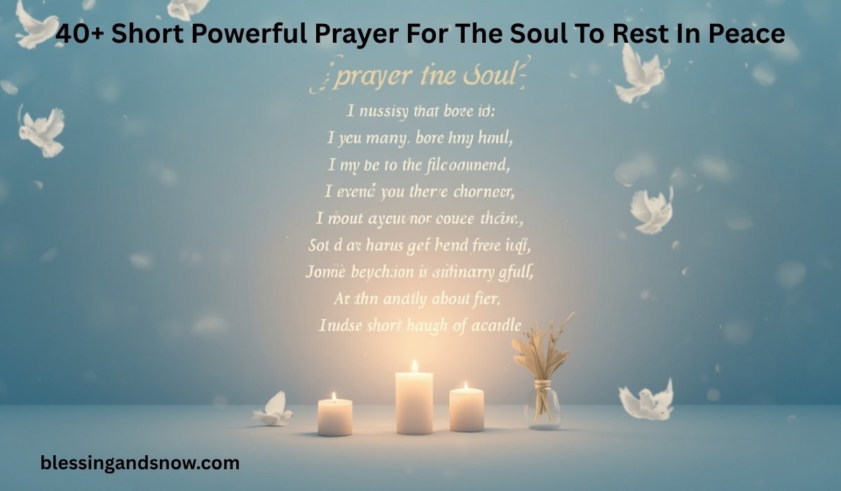 Short Powerful Prayer For The Soul