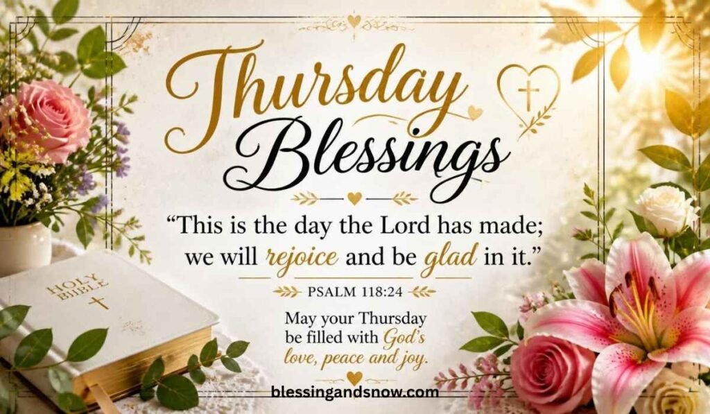 Thursday Blessings Bible Verse