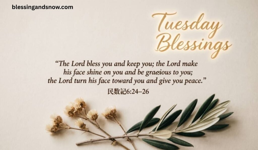 Tuesday Blessings Bible Verse
