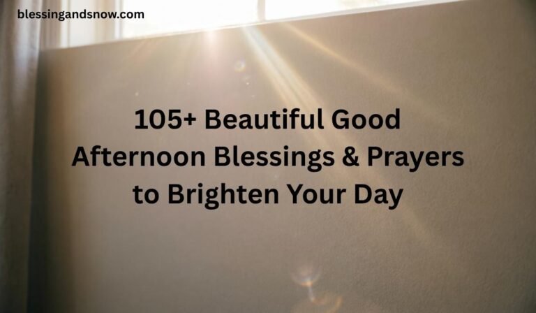 Good Afternoon Blessing