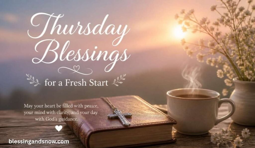 Morning Spiritual Inspiration Thursday Blessings for a Fresh Start