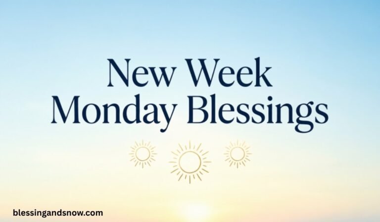 New Week Monday Blessings