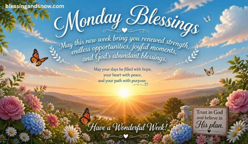 New Week Monday Blessings Images
