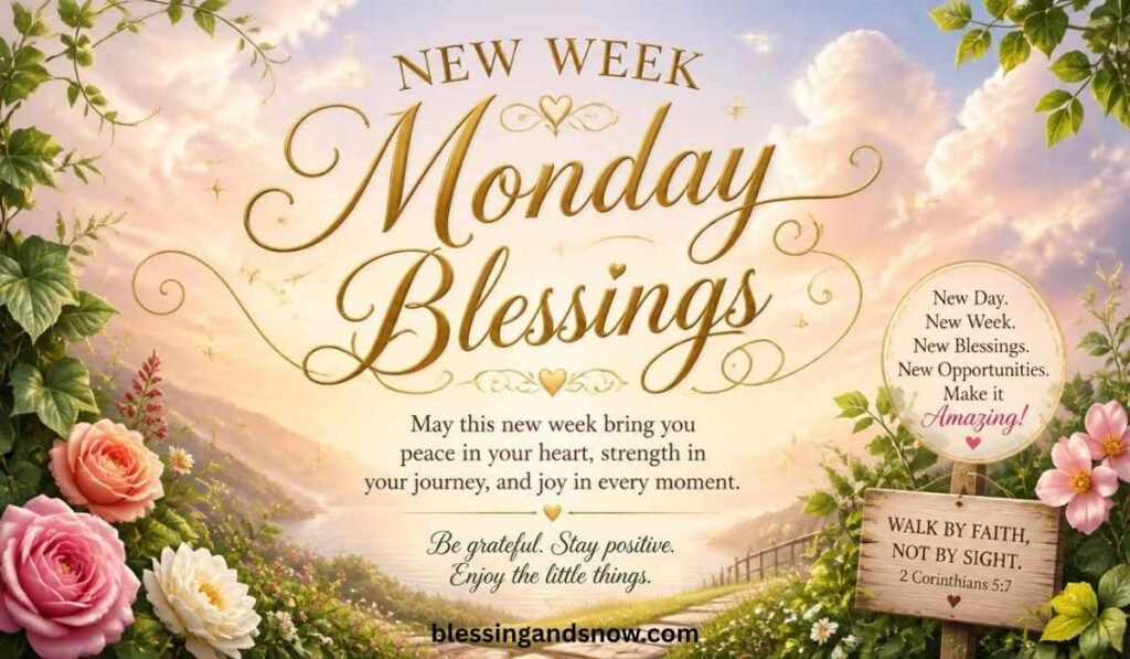 New Week Monday Blessings Quotes